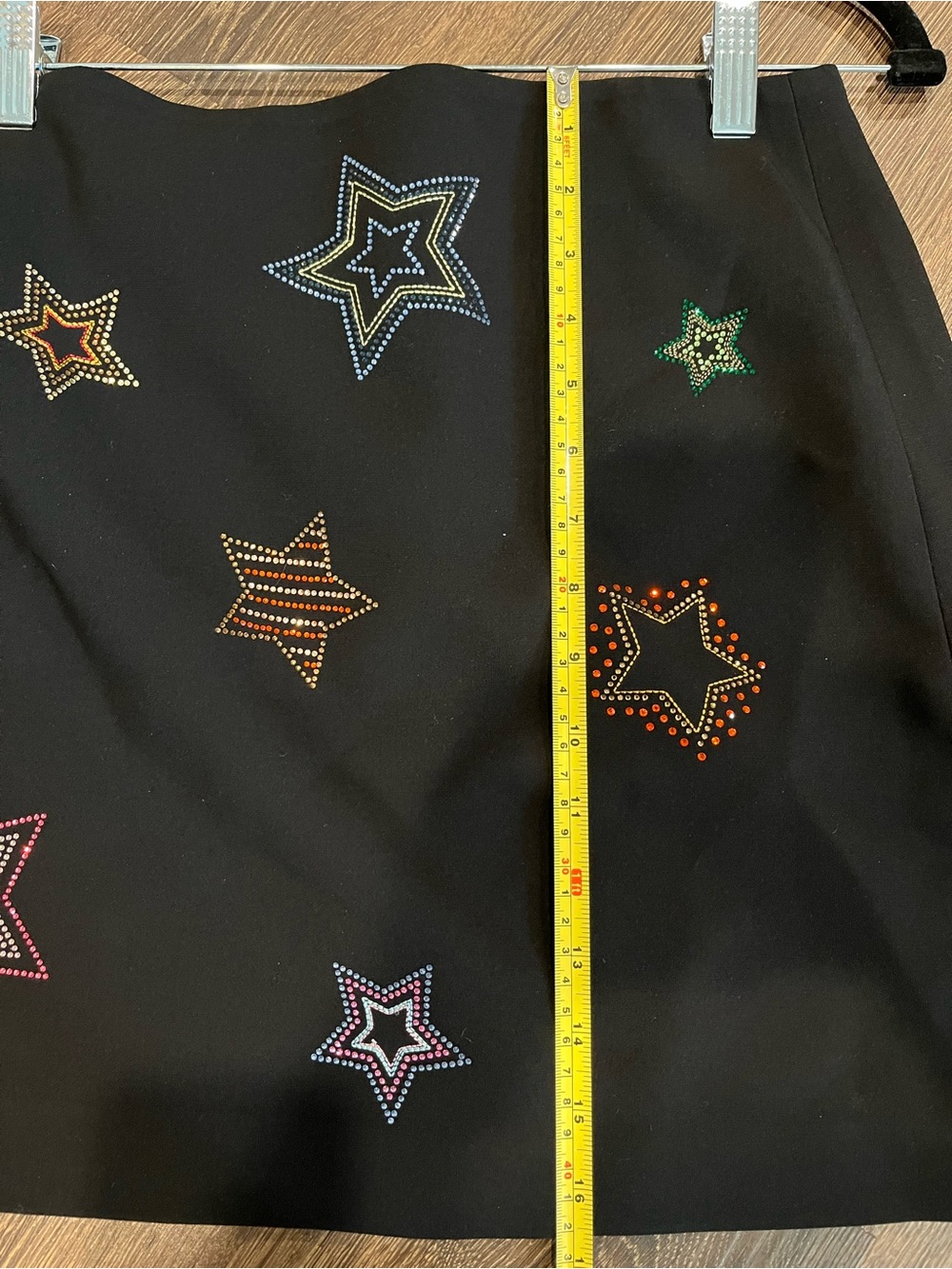 cinq a sept Black Blazer and skirt with Multicolor Star Embellishments - Picture 12 of 15